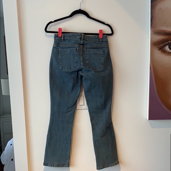 Alice & Olivia Ryley embroidered Cropped Jeans 25 - Picture 6 of 6